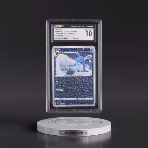 2025 Gem Pack Volume 2 - CBB2C - Simplified #08 05/14 Glaceon - Stars Holo (CGC 10 GEM MINT)