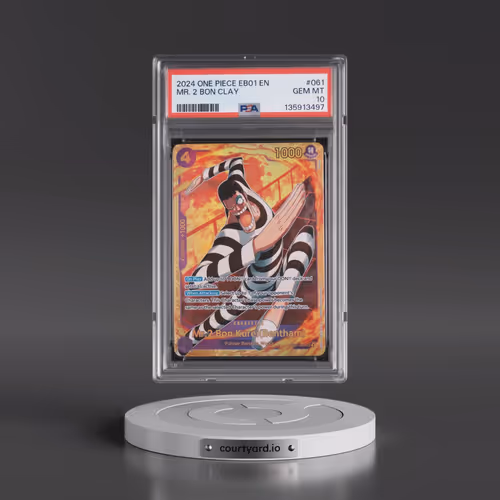 2024 One Piece Extra Booster -Memorial Collection #061 Mr. 2 Bon Clay (PSA 10 GEM MINT)