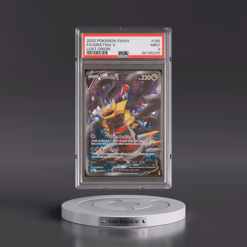 2022 Pokémon Sword & Shield Lost Origin #185 Giratina V - Holo Full Art (PSA 9 MINT)