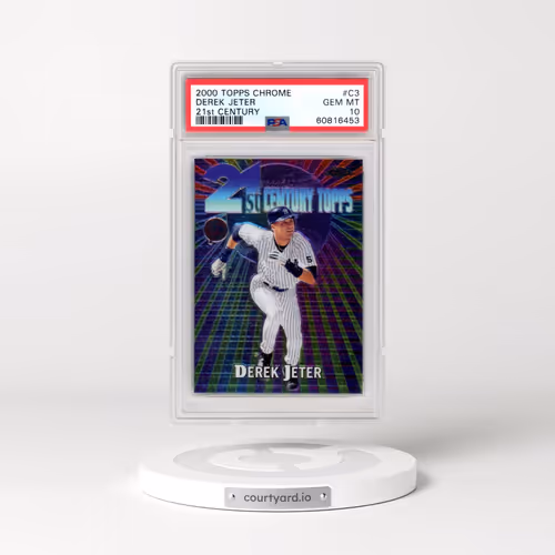 2000 Topps Chrome 21st Century #C3 Derek Jeter (PSA 10 GEM MINT)