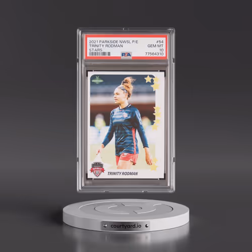2021 Parkside Nwsl Premier Edition Stars #54 Trinity Rodman (PSA 10 GEM MINT)
