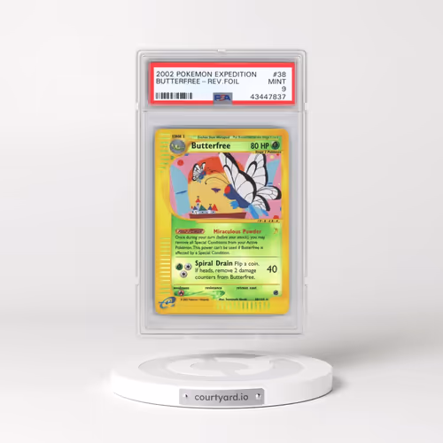 2002 Pokémon Expedition #38 Butterfree - Reverse Foil (PSA 9 MINT)