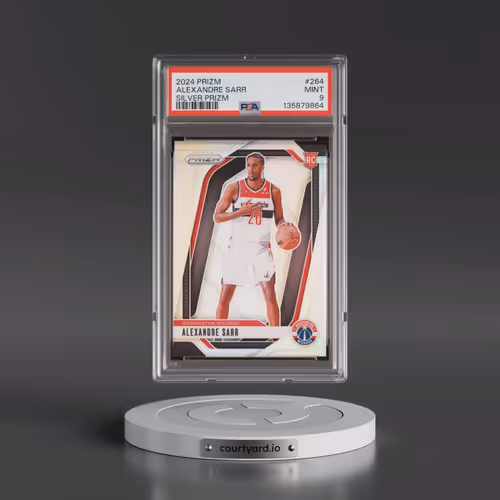2024 Panini Prizm #264 Alexandre Sarr - Silver Prizm (PSA 9 MINT)