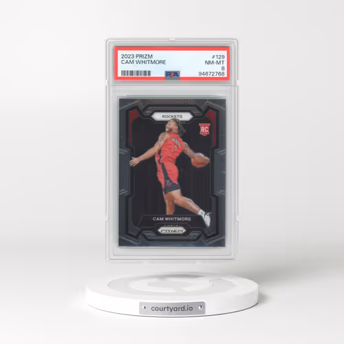 2023 Panini Prizm #129 Cam Whitmore (PSA 8 NM-MT)