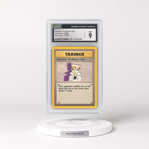 1999 Base Set #73/102 Imposter Professor Oak (CGC 9 MINT)