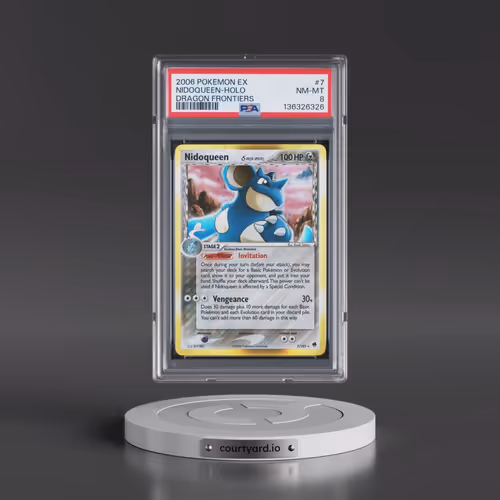 2006 Pokémon EX Dragon Frontiers #7 Nidoqueen - Holo (PSA 8 NM-MT)