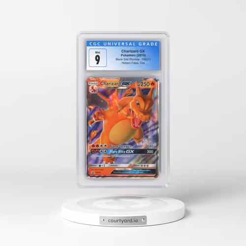 2016 Black Star Promos - Sun & Moon #SM211 Charizard GX - Holo Hidden Fates Tins (CGC 9 MINT)