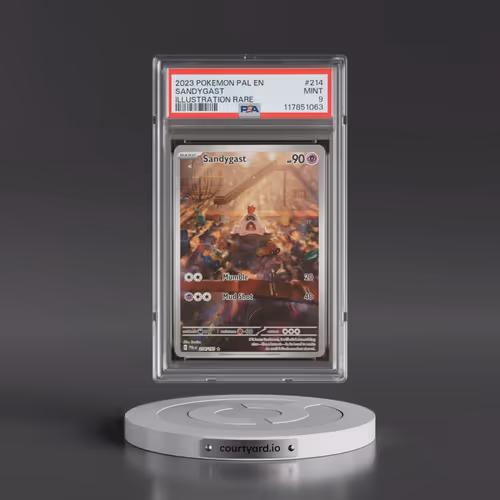 2023 Pokémon Pal EN-Paldea Evolved #214 Sandygast - Illustration Rare (PSA 9 MINT)