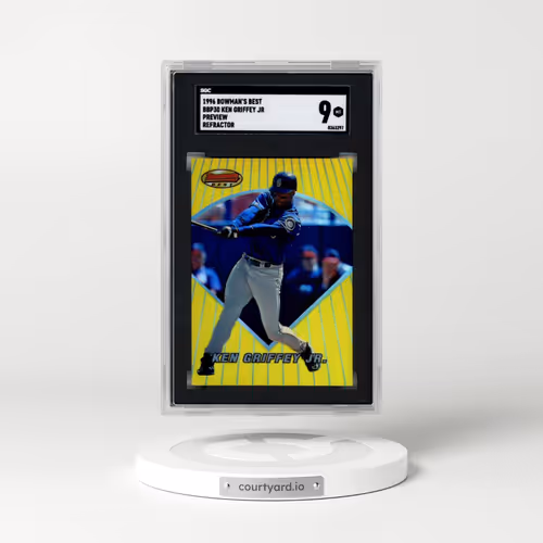 1996 Bowman's Best #BBP30 Ken Griffey Jr - Preview Refractor (SGC 9 MINT)