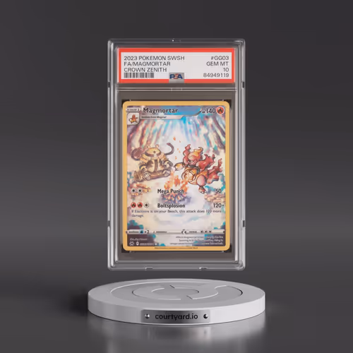 2023 Pokémon Sword and Shield Crown Zenith #GG03 Magmortar - Full Art (PSA 10 GEM MINT)