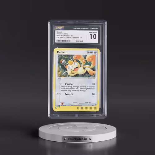 2003 Pokémon Black Star Promo #013 Meowth - Holo (CGC 10 GEM MINT)