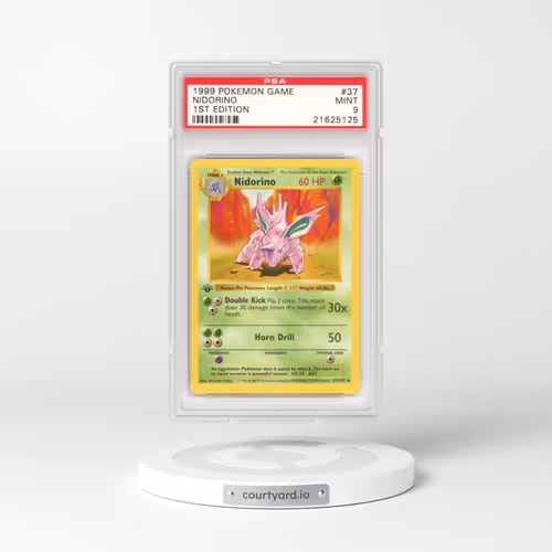 1999 Base Set #37 Nidorino - 1st Edition 1st Edition (PSA 9 MINT)