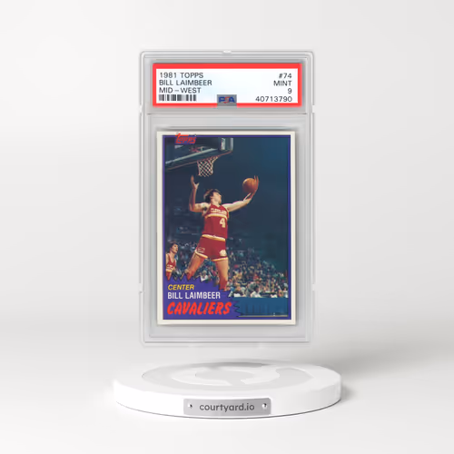 1981 Topps #74 Bill Laimbeer - Mid-West (PSA 9 MINT)