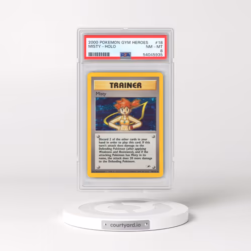 2000 Pokémon Gym Heroes #18 Misty - Holo (PSA 8 NM-MT)