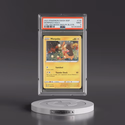 2021 Pokémon Swsh Black Star Promo #116 Morpeko - Holo Chilling Reign Single Pack Blisters (PSA 9 MI