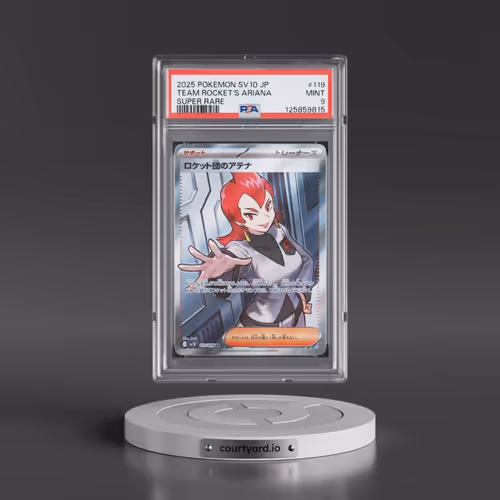 2025 Pokémon SV10-Glory of Team Rocket #119 Team Rocket's Ariana - Super Rare (PSA 9 MINT)