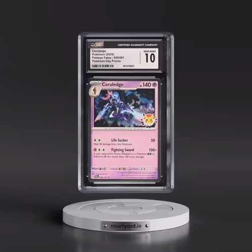 2024 Paldean Fates - PAF EN #040/091 Ceruledge - Pokémon Day Promo (Cosmos Holo) (CGC 10 GEM MINT)