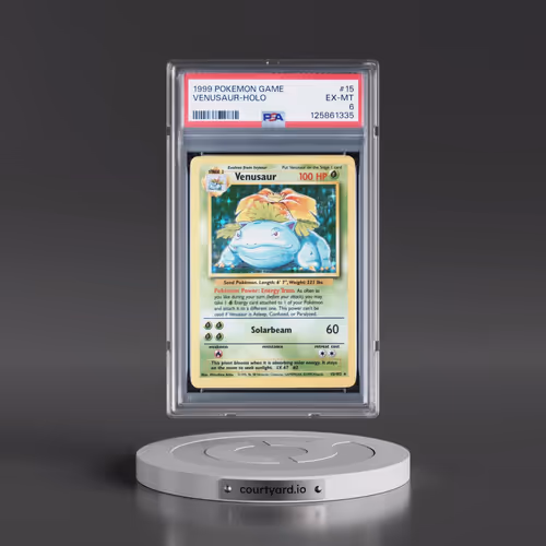 1999 Pokémon Game #15 Venusaur - Holo (PSA 6 EX-MT)
