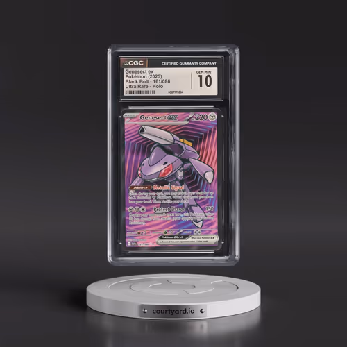 2025 Pokémon Blk EN-Black Bolt #161 Genesect EX - Holo Ultra Rare (CGC 10 GEM MINT)