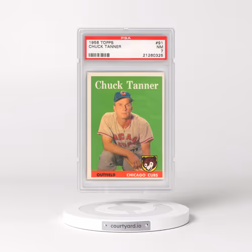 1958 Topps #91 Chuck Tanner (PSA 7 NM)