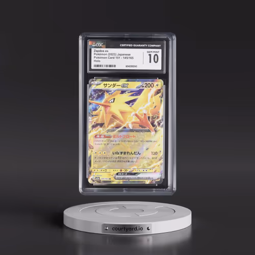 2023 Pokémon Card 151 #145/165 Zapdos ex - Holo (CGC 10 GEM MINT)