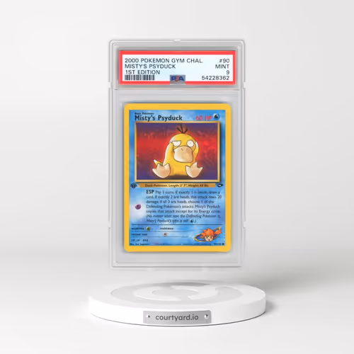 2000 Pokémon Gym Challenge #90 Misty's Psyduck - 1st Edition (PSA 9 MINT)
