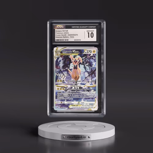 2023 Crown Zenith #GG43/GG70 Zeraora VSTAR - Galarian Gallery Holo (CGC 10 GEM MINT)