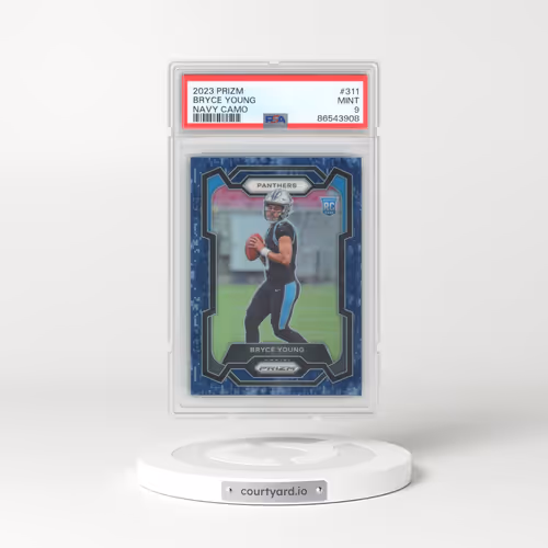 2023 Panini Prizm #311 Bryce Young - Navy Camo (PSA 9 MINT)