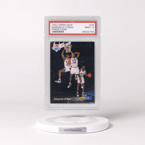 1992 Upper Deck #1b Shaquille O'Neal - Trade Card (PSA 9 MINT)