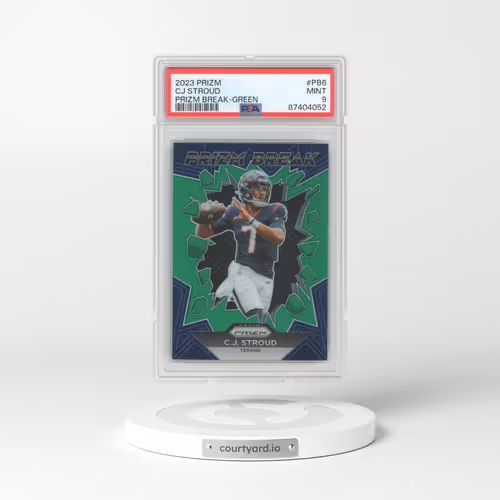 2023 Panini Prizm Prizm Break #PB6 CJ Stroud - Green Prizm (PSA 9 MINT)