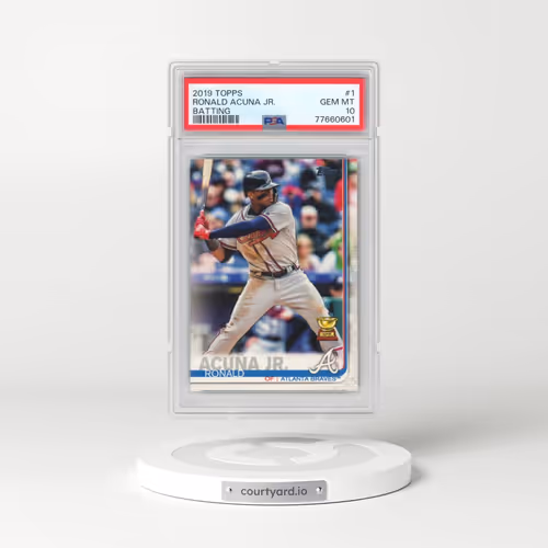 2019 Topps #1 Ronald Acuna Jr. - Batting (PSA 10 GEM MINT)
