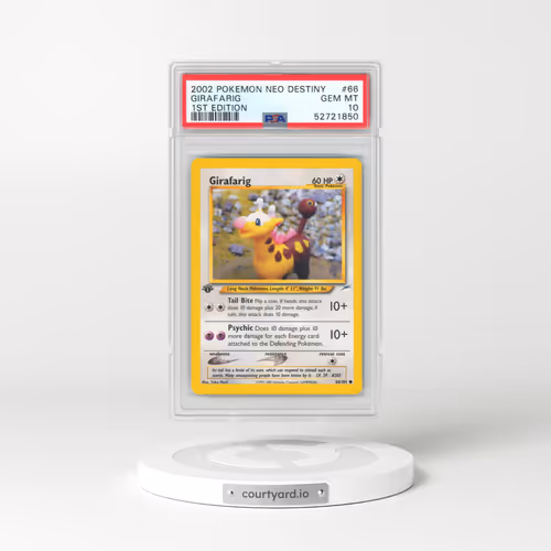 2002 Pokémon Neo Destiny #66 Girafarig - 1st Edition (PSA 10 GEM MINT)