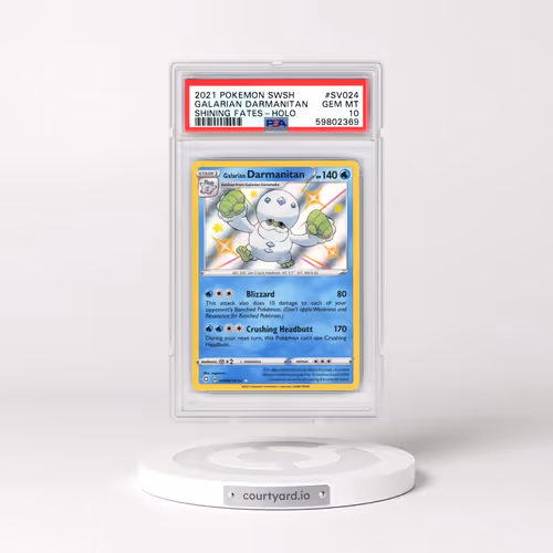 2021 Pokémon Sword & Shield Shining Fates #SV024 Galarian Darmanitan - Holo (PSA 10 GEM MINT)