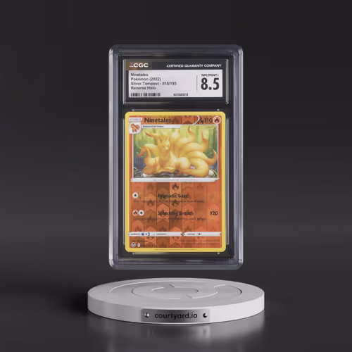 2022 Silver Tempest #018/195 Ninetales - Reverse Holo (CGC 8.5 NM-MT+)