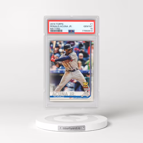 2019 Topps #1 Ronald Acuna Jr. - Batting (PSA 10 GEM MINT)