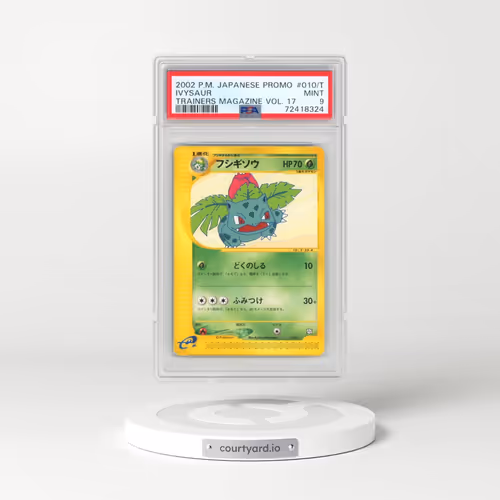 2002 Pokémon Promo Trainers Magazine #010/T Ivysaur - Vol. 17 (PSA 9 MINT)