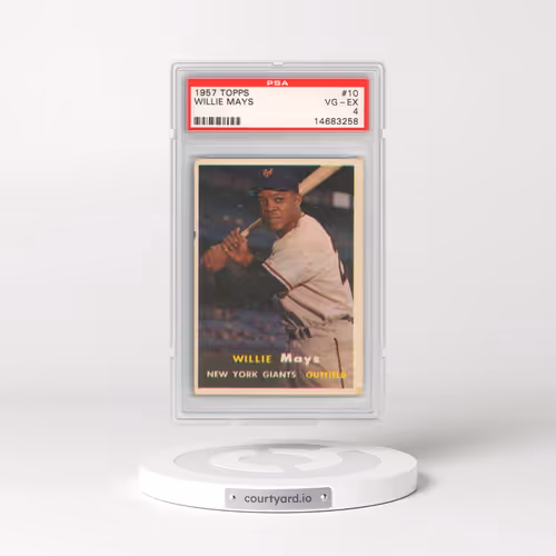 1957 Topps #10 Willie Mays (PSA 4 VG-EX)