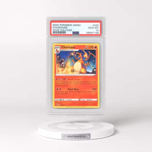 2020 Pokémon Sword & Shield Vivid Voltage #025 Charizard (PSA 10 GEM MINT)