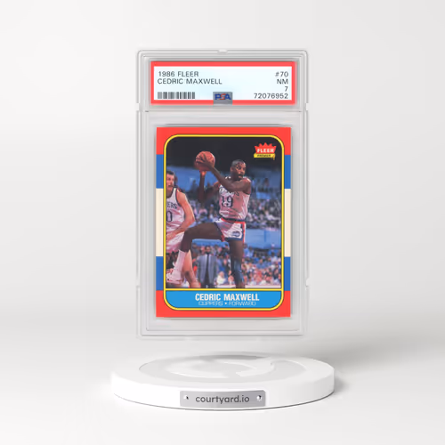 1986 Fleer #70 Cedric Maxwell (PSA 7 NM)