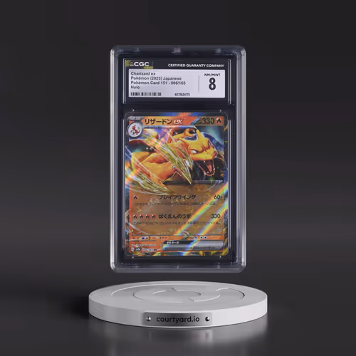 2023 Pokémon Card 151 #006/165 Charizard ex - Holo (CGC 8 NM-MT)