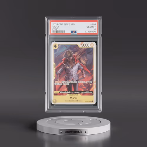 2024 One Piece Japanese PRB01-Premium Booster -One Piece Card the Best #104 Sanji (PSA 10 GEM MINT)