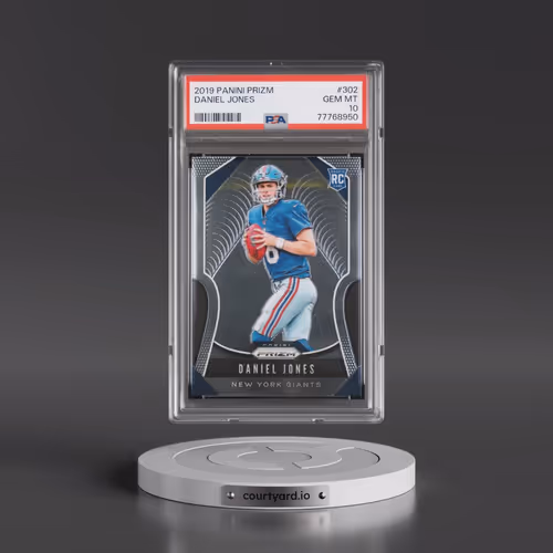 2019 Panini Prizm #302 Daniel Jones (PSA 10 GEM MINT)