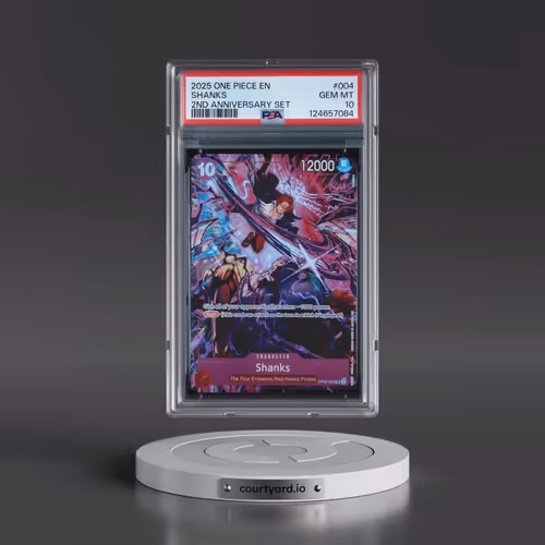 2025 One Piece English Version 2nd Anniversary Set #004 Shanks (PSA 10 GEM MINT)