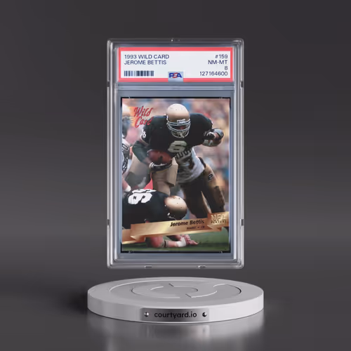 1993 Wild Card #159 Jerome Bettis (PSA 8 NM-MT)