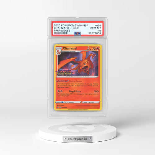 2020 Pokémon Swsh Black Star Promo #066 Charizard - Holo Prerelease (PSA 10 GEM MINT)