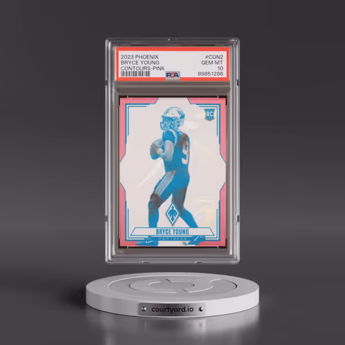 2023 Panini Phoenix Contours #CON2 Bryce Young - Pink (PSA 10 GEM MINT)
