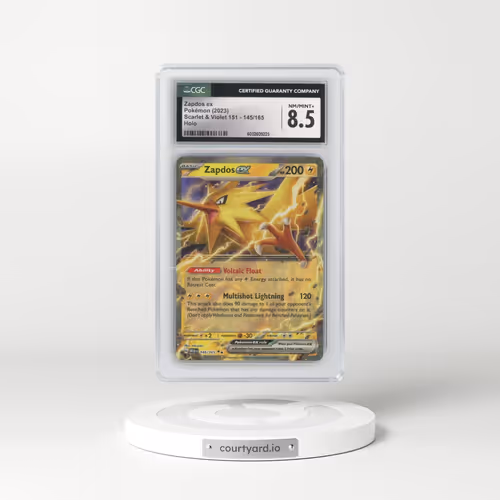 2023 Scarlet & Violet 151 - MEW EN #145/165 Zapdos ex (CGC 8.5 NM-MT+)