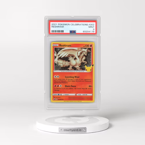 2021 Pokémon Celebrations #002 Reshiram (PSA 9 MINT)