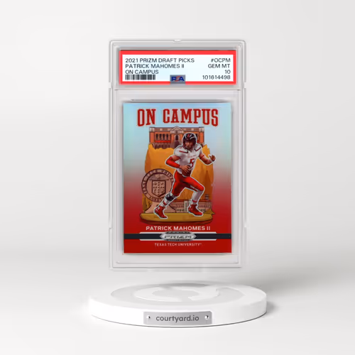 2021 Panini Prizm Draft Picks on Campus #OCPM Patrick Mahomes II (PSA 10 GEM MINT)