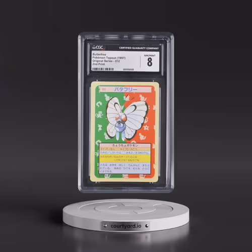 1997 (Only One Pokémon) Original Series #012 Butterfree - (Green Back) 2nd Print (CGC 8 NM-MT)